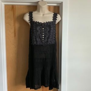 Free People Crochet and Lace Shirt/Top